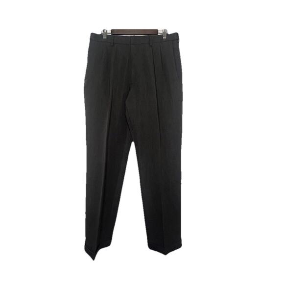 Haggar Travel Performance Flat Front Gray Men's Dress Suit Pants Size 34x30 - Picture 1 of 6